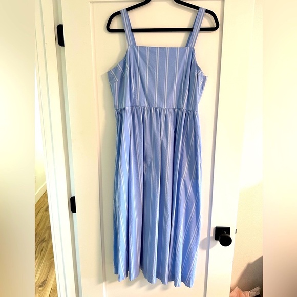 XL spring blue stripe dress - Picture 4 of 6